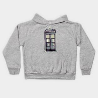 Blue Phone Box - Eyesasdaggers Kids Hoodie